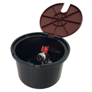 Water intake chamber with a 3/4 inch valve – brown (WOOD) thumbnail