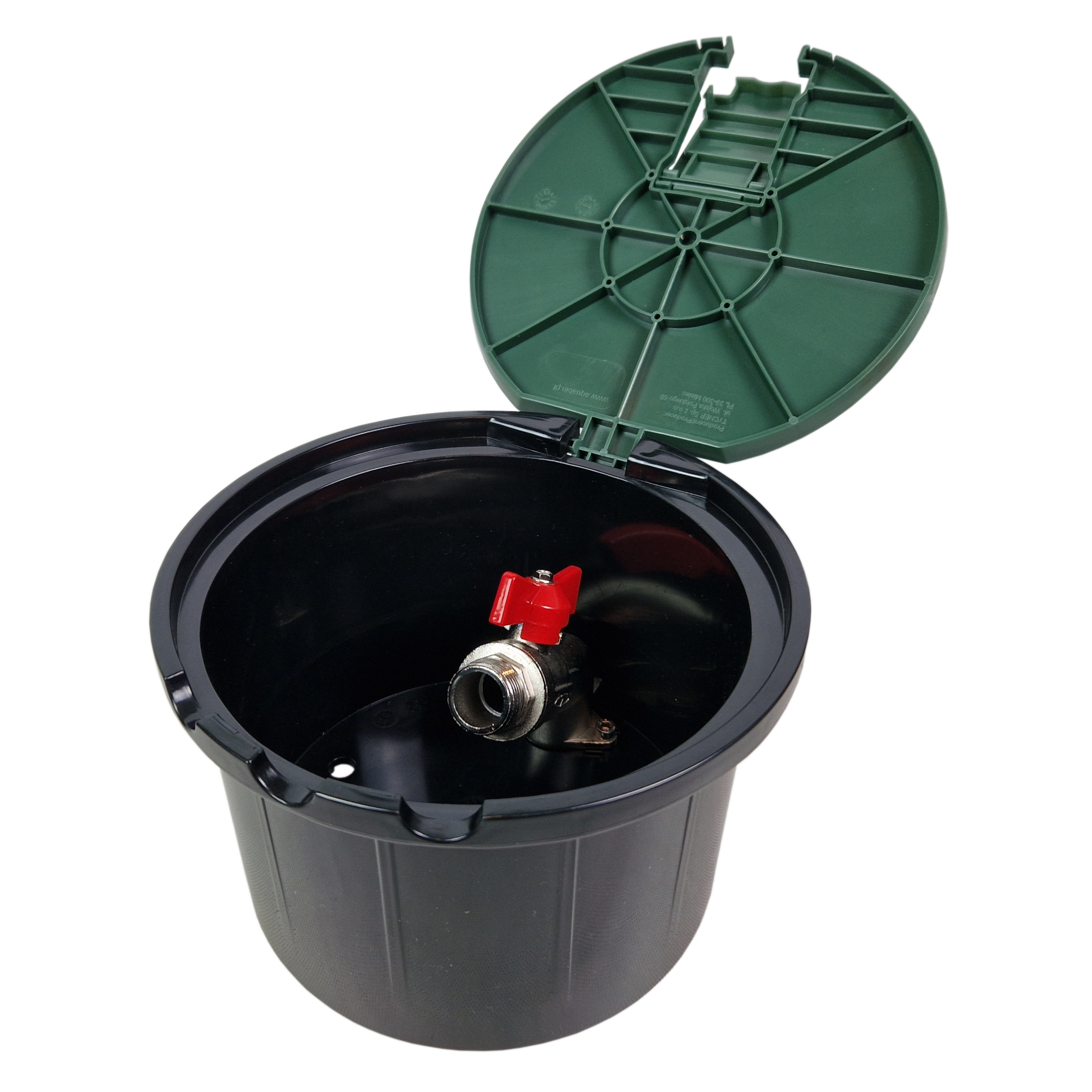 Water intake chamber with a 3/4 inch valve – green (HIDE) – FULL photo