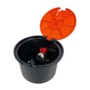 Water intake chamber with a 3/4 inch valve – orange (FIND) – FULL