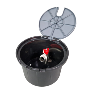 Water intake chamber with a 3/4 inch valve – grey (STONE) thumbnail